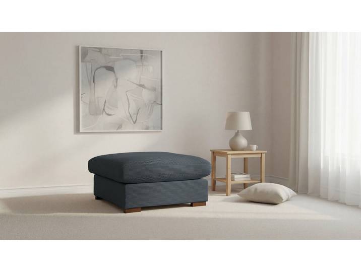 OTTO home Polsterhocker Coray, mit Federn und Daunen