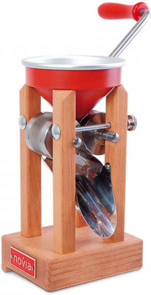 Eschenfelder Novia nr1200 alluminio rosso 150g - Manuelle Flockenquetsche mit Edelstahlwalzen