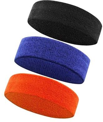 Inspire Essentials AOLIKES Sports Headband Set 3 Piece Athletic Sweatband For Running Tennis Basketball And Gym Workouts 9