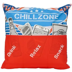 Outdoor Kissen mit Taschen - Chillzone