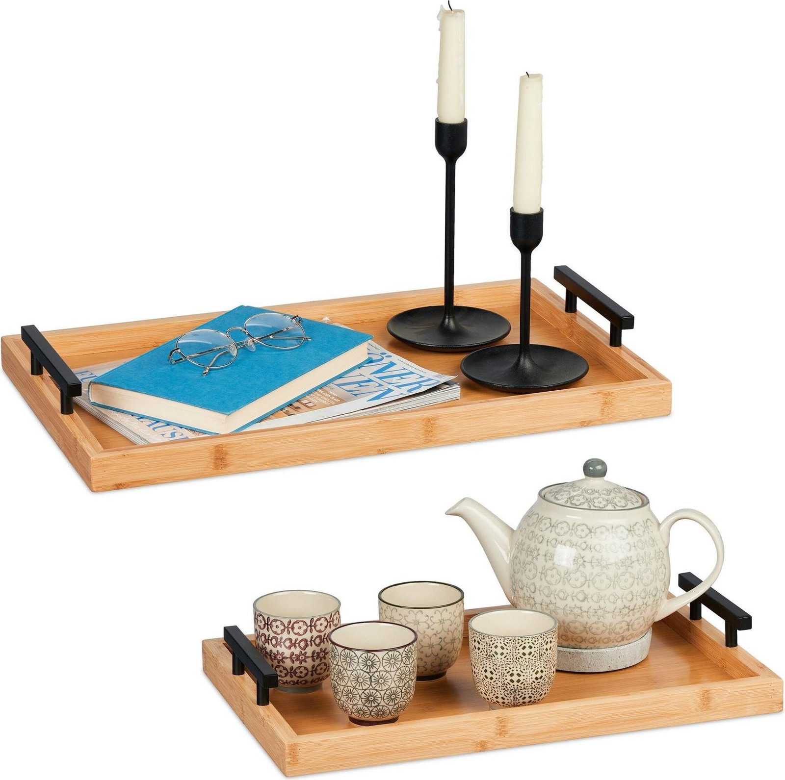 Set van 2 bamboe serveerplanken