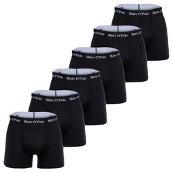 Marc O Polo Herren Boxer Shorts, 6er Pack - Boxer, Cotton Stretch Schwarz / 2XL