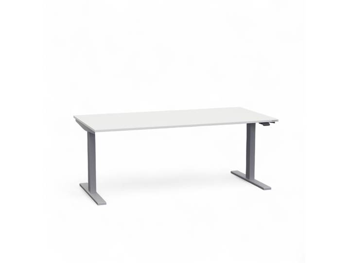 Ergonomischer Sitz-/Stehtisch Tradingzone Smartline 160x80 cm, Lichtgrau/Silbergrau, Neu, Tisch - ideal fürs Homeoffice oder Büro