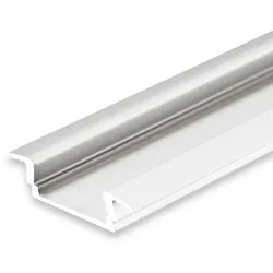 ISOLED LED Einbau-/ Aufbauprofil DIVE12 FLAT, Aluminium, 200cm, Alu eloxiert ISO-112826