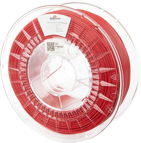 Spectrum Filaments 80114 PLA Premium Filament PLA 1.75mm 1000g bloody red, Blutrot, Rot 1St.