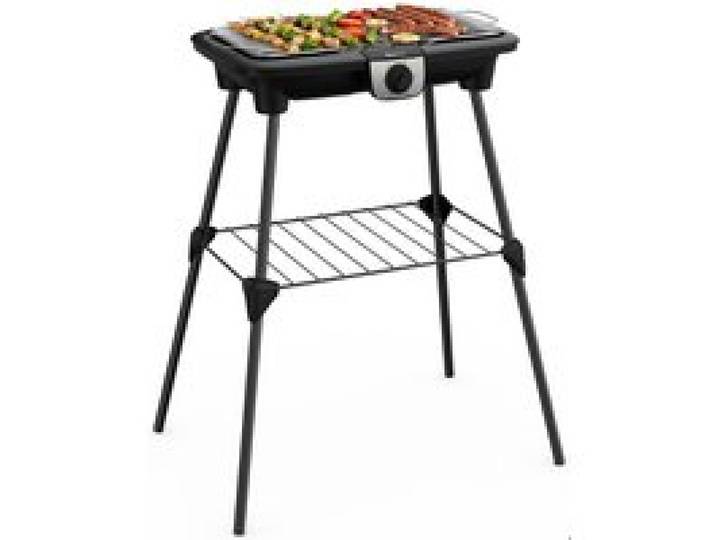 Barbecue Électrique Extra-Large avec Grille Inox - 2500W 5 Températures Pieds Amovibles - Intérieur/Extérieur
