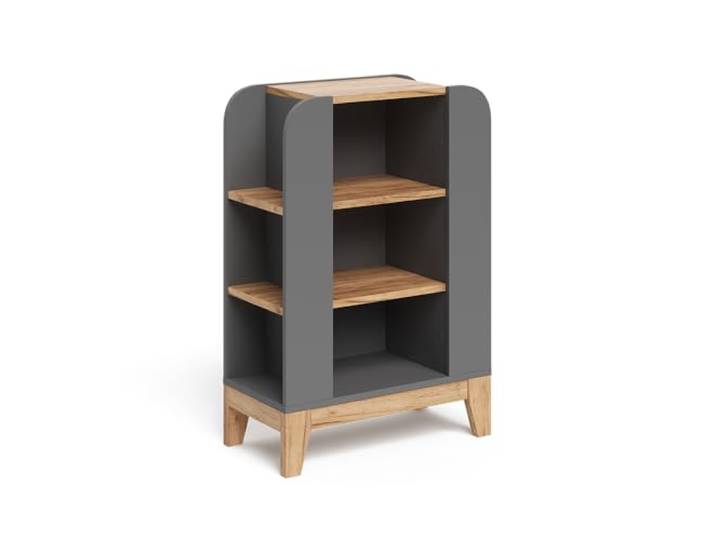 Vitalispa Kinderregal Malia , Artisan-Eiche/Grau 60 x 88 cm mit 9 fächern, mit höhenverstellbaren Einlegeböden und offenem Stauraum
