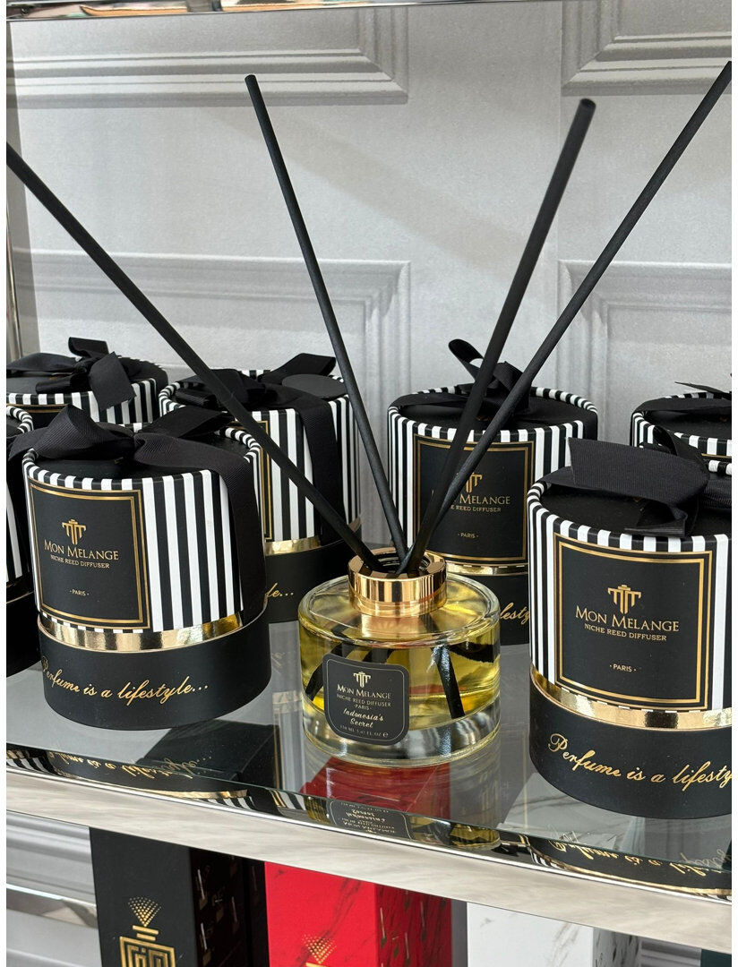 EcoFurn Reed Diffusers And Sticks Clear 8cm H X 8cm W X 8cm D