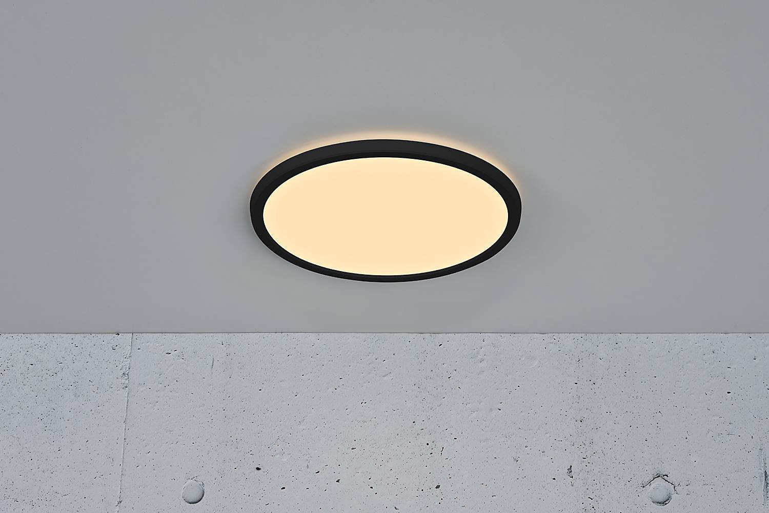 Nordlux Oja Dimbare LED Plafondlamp - Zwart - Ø 29 cm