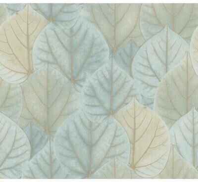 Candice Olson Leaf Concerto Turquoise Wallpaper