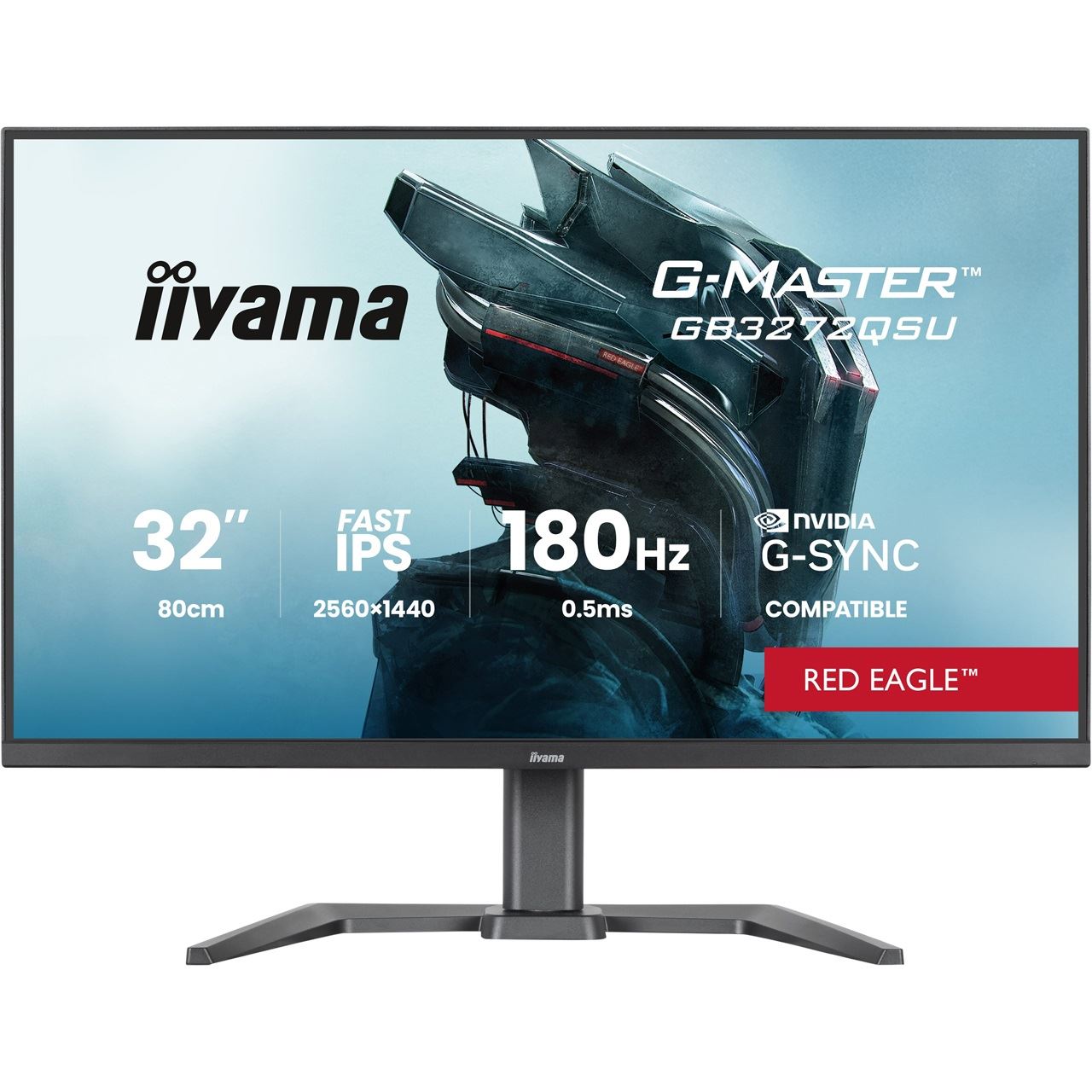 31.5" (80,01cm) iiyama G-MASTER GB3272QSU-B1 schwarz 2560x1440 1xDisplayPort 1.4 / 2xHDMI 2.0