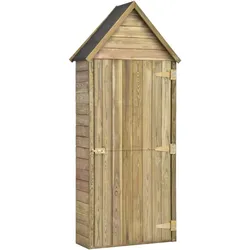 vidaXL Garten-Geräteschuppen mit Tür 69,5x32x178 cm Kiefer Imprägniert
