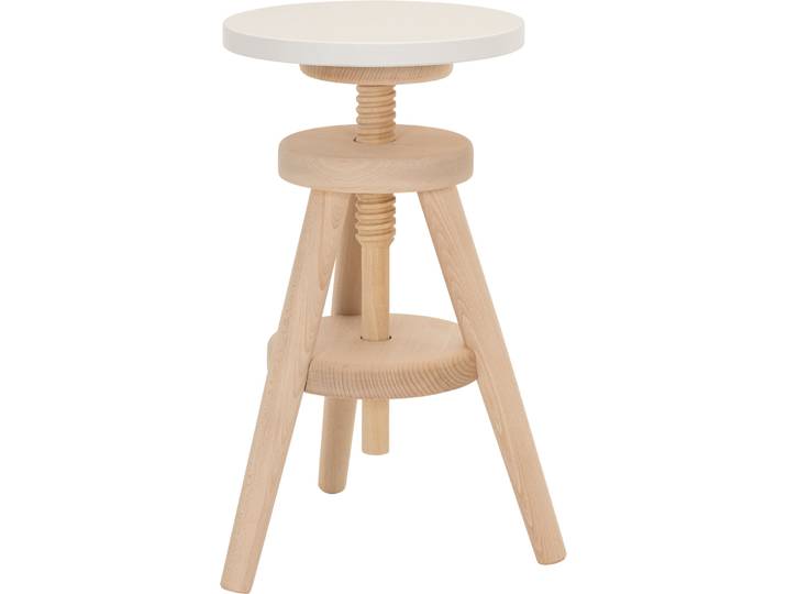 Hocker Elina Natur Buche Massivholz B 30 H 50 cm