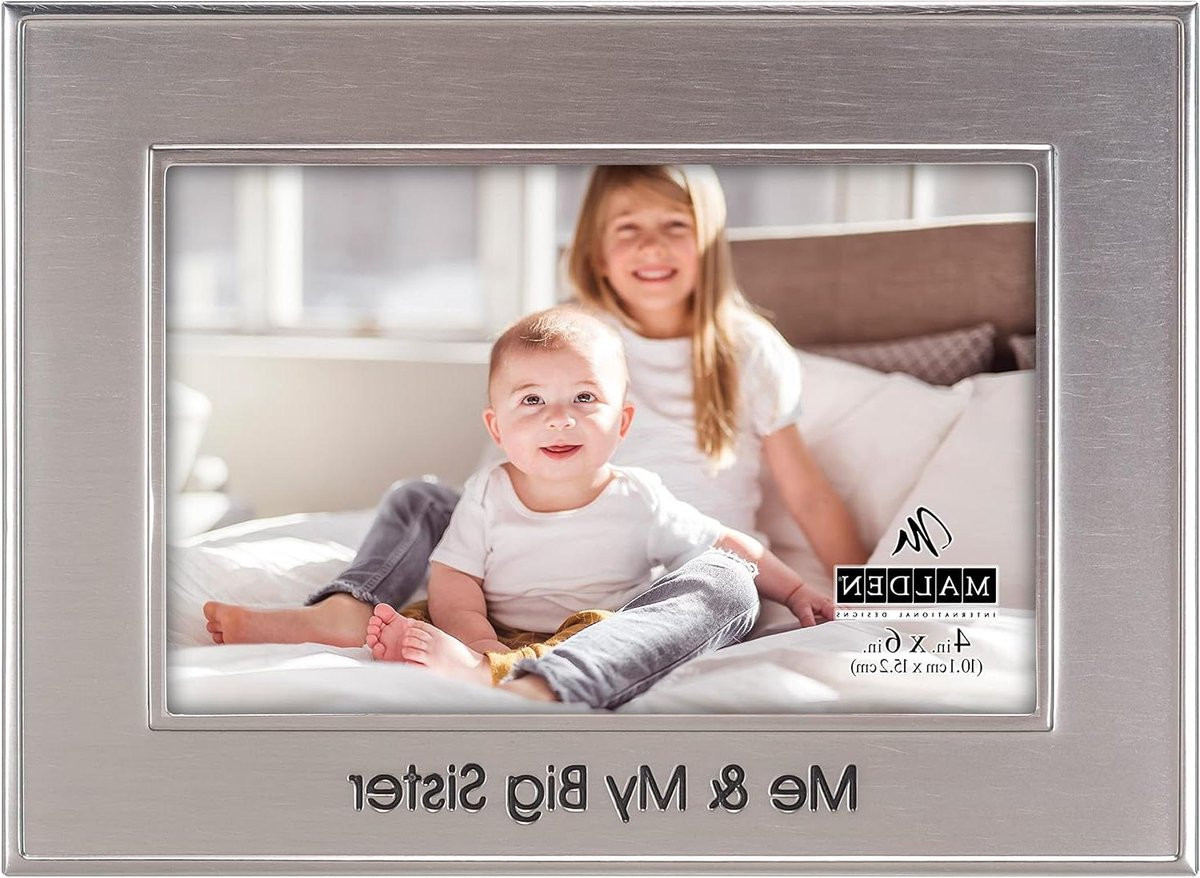 Fotolijst Me & My Big Sister voor kinderen, Geborsteld metaal, 4x6 inch