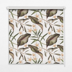 INNENROLLO - Fensterrollo - Rollo - 100x140 cm - Blumen mit Stielen