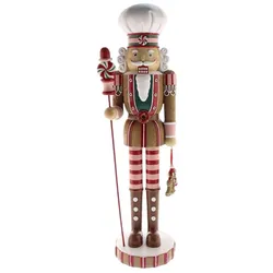 WellHome - Klassischer dekorativer Nussknacker-Soldat für Weihnachten H.45,5cm