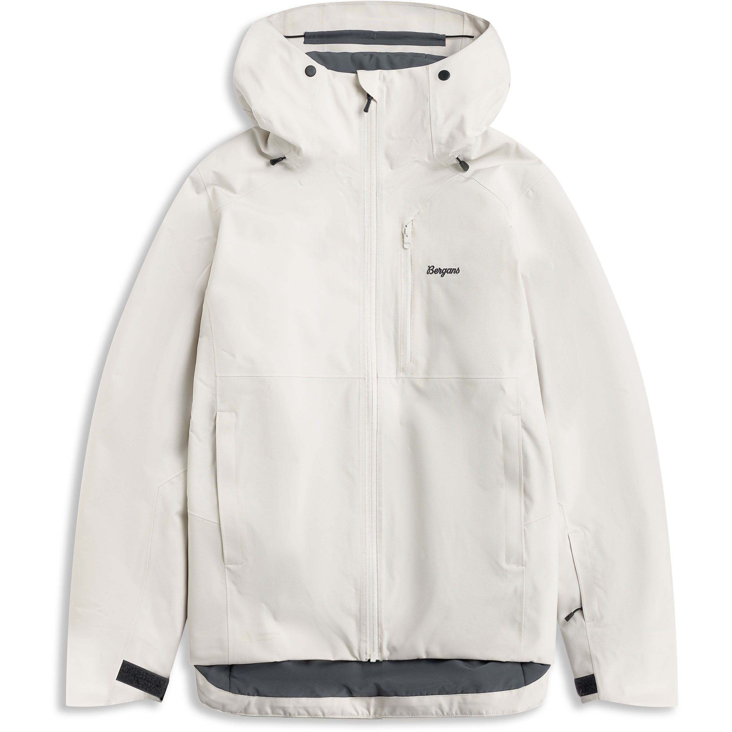 Bergans Oppdal Insulated Shell Herren Kunstfaserjacke weiss Größe L Skifahren | Freeride Elastisch Wasserabweisend