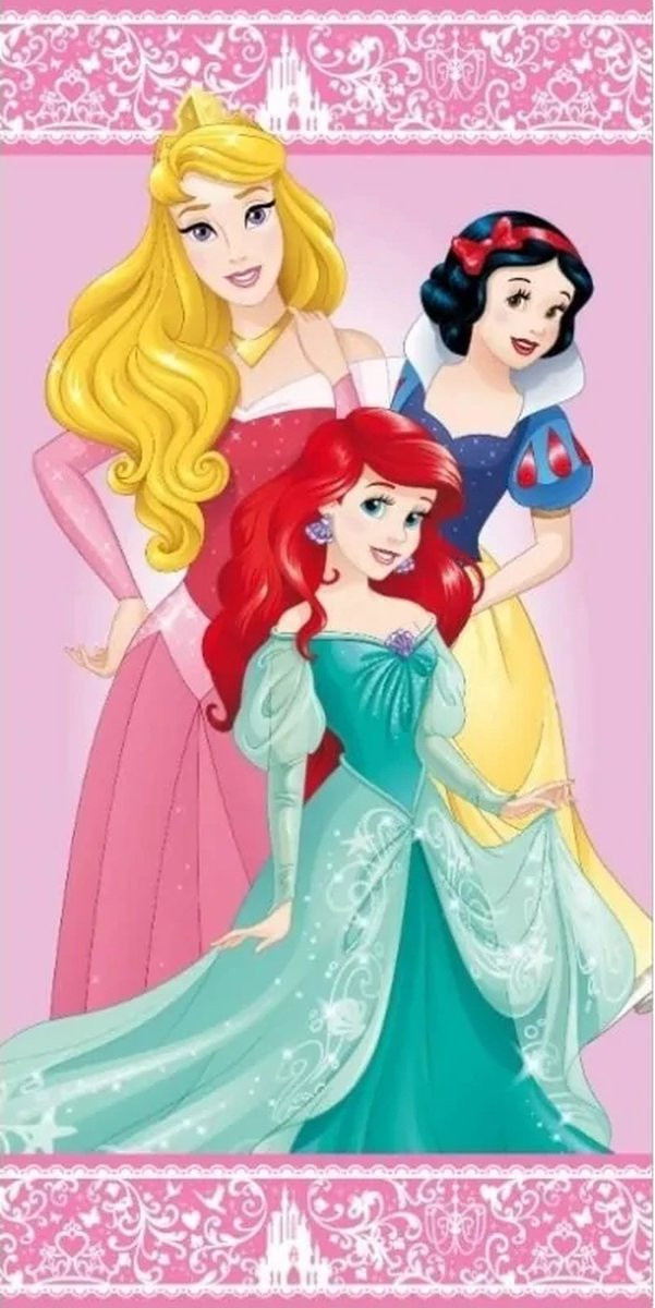 Disney Prinsessen strandlaken - Roze - 140 x 70 cm