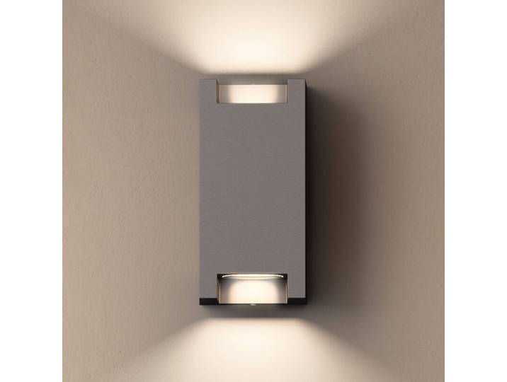 Philips Außenwandleuchte Trowel, alu / grau / zink, Aluminium, Modern