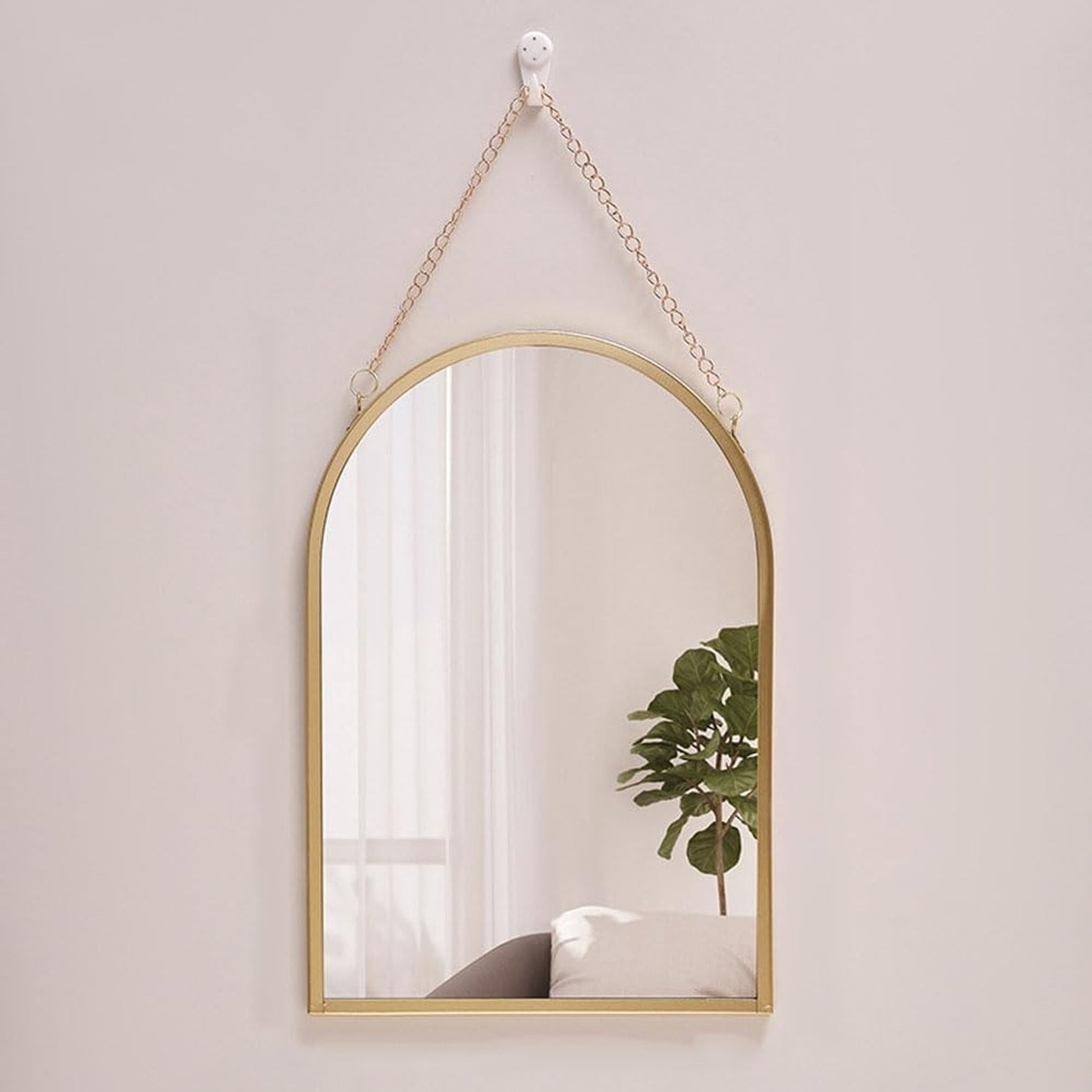 Decoratieve Wandspiegel met Ketting voor Badkamer, Woonkamer en Slaapkamer