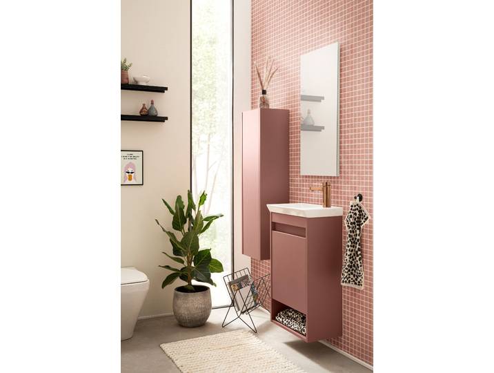 Meuble midi Avio 30 x 106 x 23cm Mauve/Rose foncé/Mauve