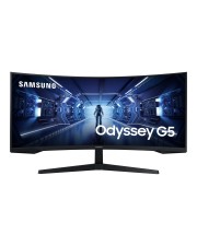 Samsung Odyssey G5 C34G55TWWP G55T Series LED-Monitor Gaming Curved 86 cm 34 Zoll 3440 x 1440 UWQHD @ 165 Hz VA 250 cd/m² 2500:1 HDR10 1 ms HDMI DisplayPort Schwarz (LC34G55TWWPXEN)