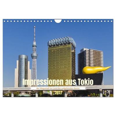 Impressionen aus Tokio, der Megastadt im Land der aufgehenden Sonne (Wandkalender 2027 DIN A4 quer), CALVENDO Monatskalender