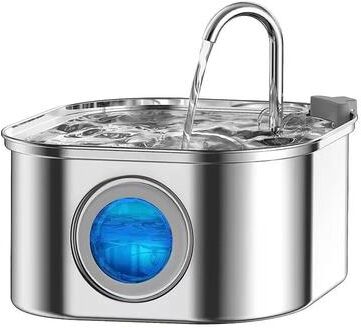 Inspire Essentials Stainless Steel Cat Water Fountain 3.2L Automatic Pet Drinking Fountain only Water Fountain