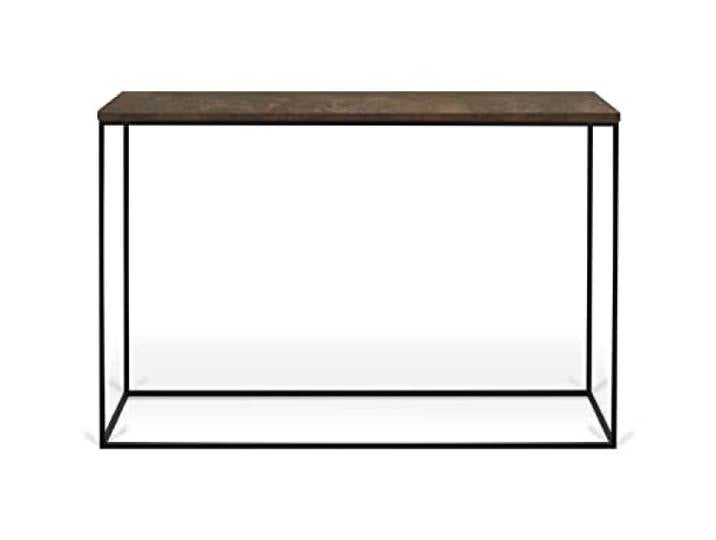 Symbiosis Gerda Konsole, Oxid und Füße aus Metall, Schwarz, 120 x 40 x 76 cm