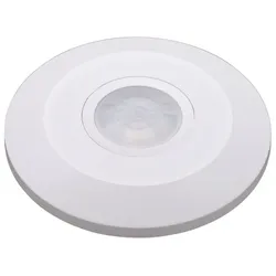 Alcapower 360° Decken-Präsenzmelder IP20, Infrarot-Technologie, Reichweite bis 6m, maximale Last bis 2000W.