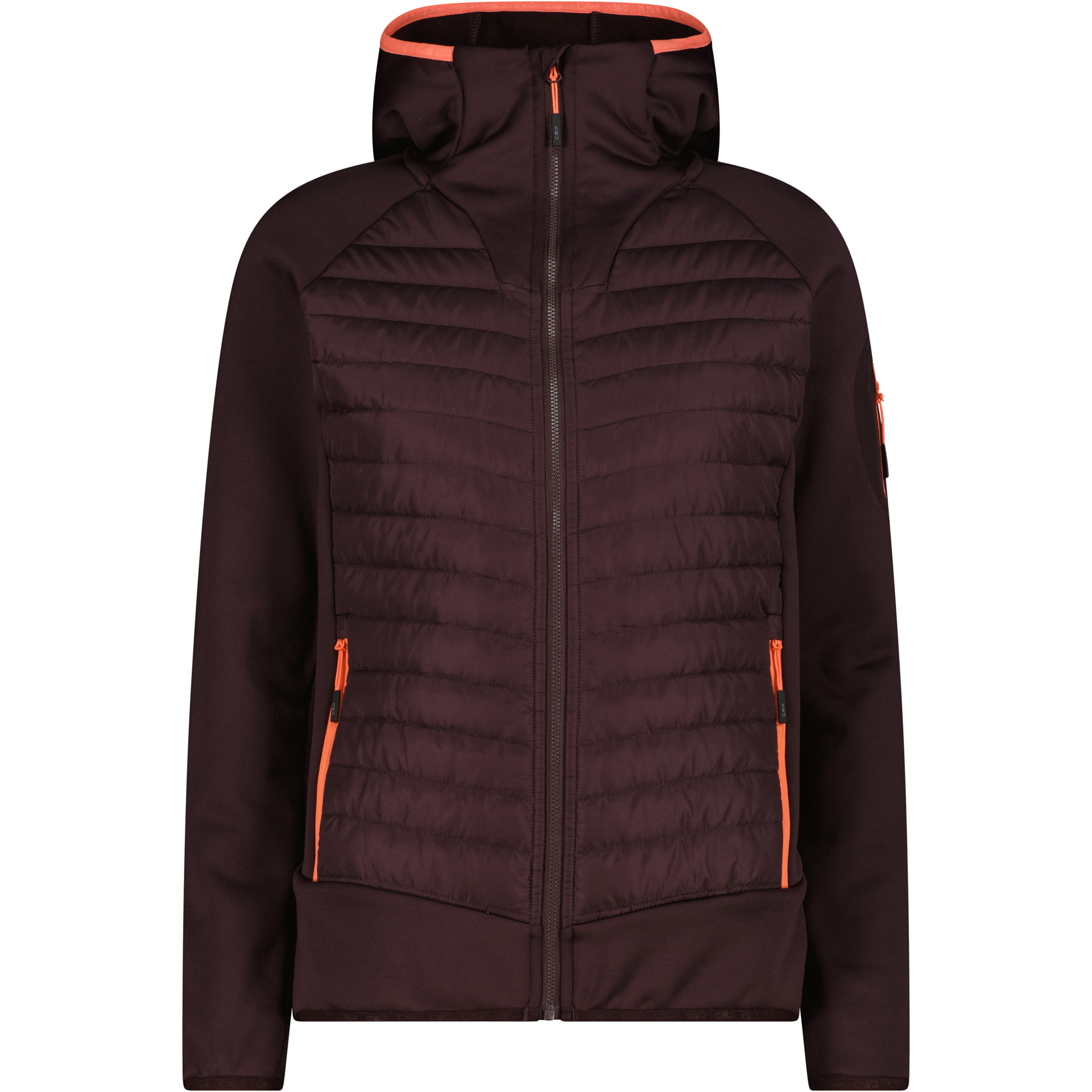 CMP Hybrid Damen Isolationsjacke schwarz Größe XXS Trekking Schnell trocknend