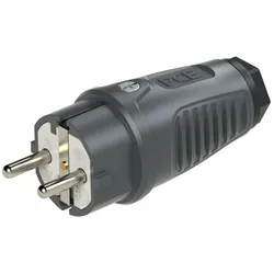 PCE 0511-as Taurus2 Gummi-Stecker nat IP54 (anthrazit/schwarz) 0511as