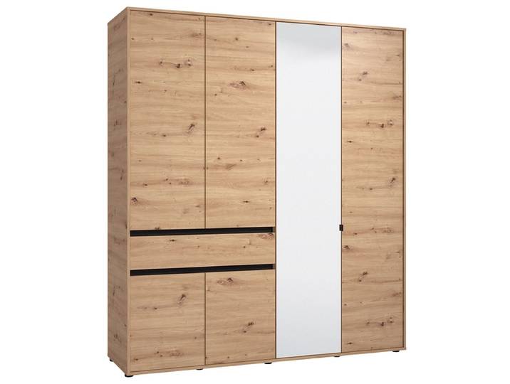 Drehtürenschrank TOFINO artisan eiche 6 Türen 1 Schublade