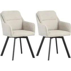 MID.YOU Stuhl 2er-Set SOPHIE - B/H/T ca. 53.00x87.00x62.00