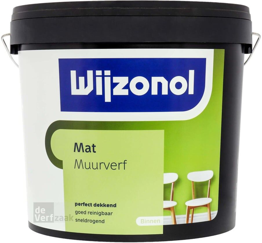 Wijzonol Muurverf Mat - 10 Liter - Kleur   8712952061542   Verf