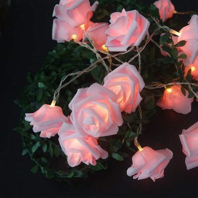 Discount Dollar Deals Rose Light String For Home, Hanging Pendant Decoration, Wedding And Valentine's Day Party Supplies Favor pink