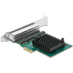 Delock PCI Express Karte (Mini PCI Express), Netzwerkkarte, Grün, Schwarz