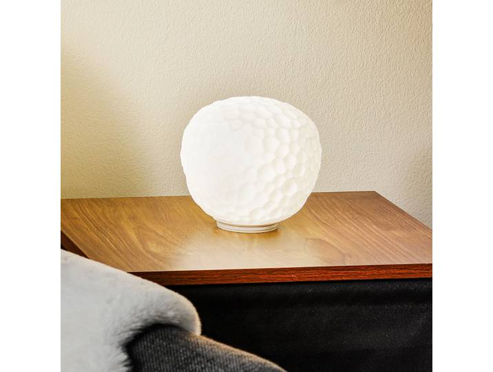 Lampe à poser Meteorite, E14 Ø 15 cm blanc - Artemide - Salon / séjour - Design - Verre - Boule