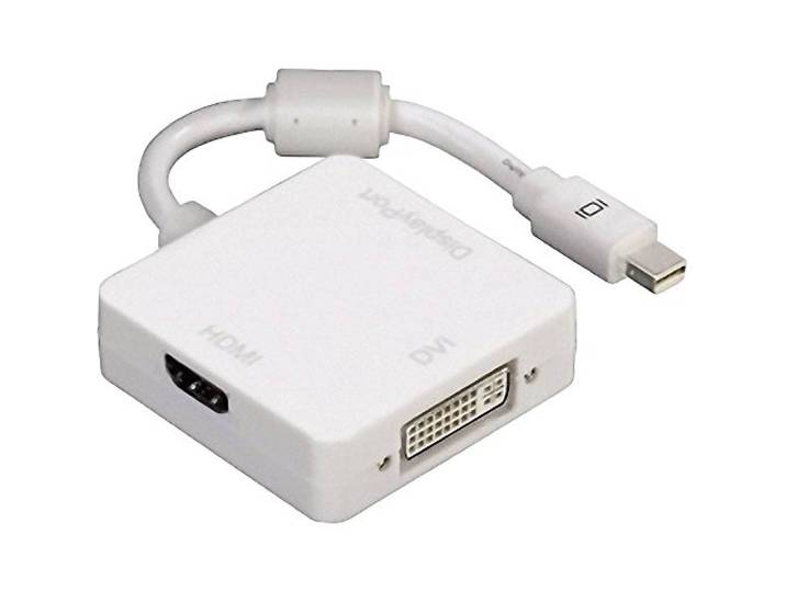 Hama 3-in-1 Mini DisplayPort-adapter voor DVI, DisplayPort of HDMI