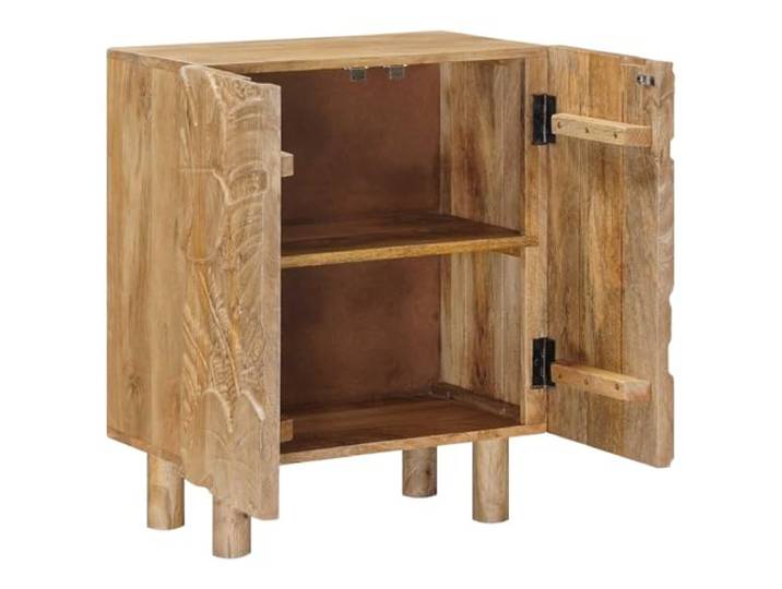 KGHFDVB Sideboard Massivholz 53x30x65 cm Mango Wood, Schlankes Design, Stabile Konstruktion, Einfache Montage, Wohnzimmer