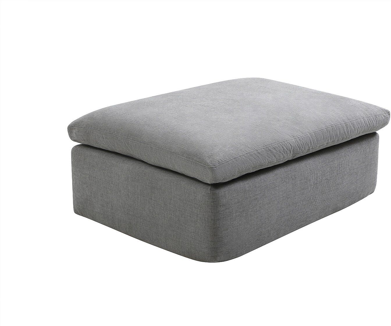 Vente-unique Hocker - Stoff Grau - CORTOLINE