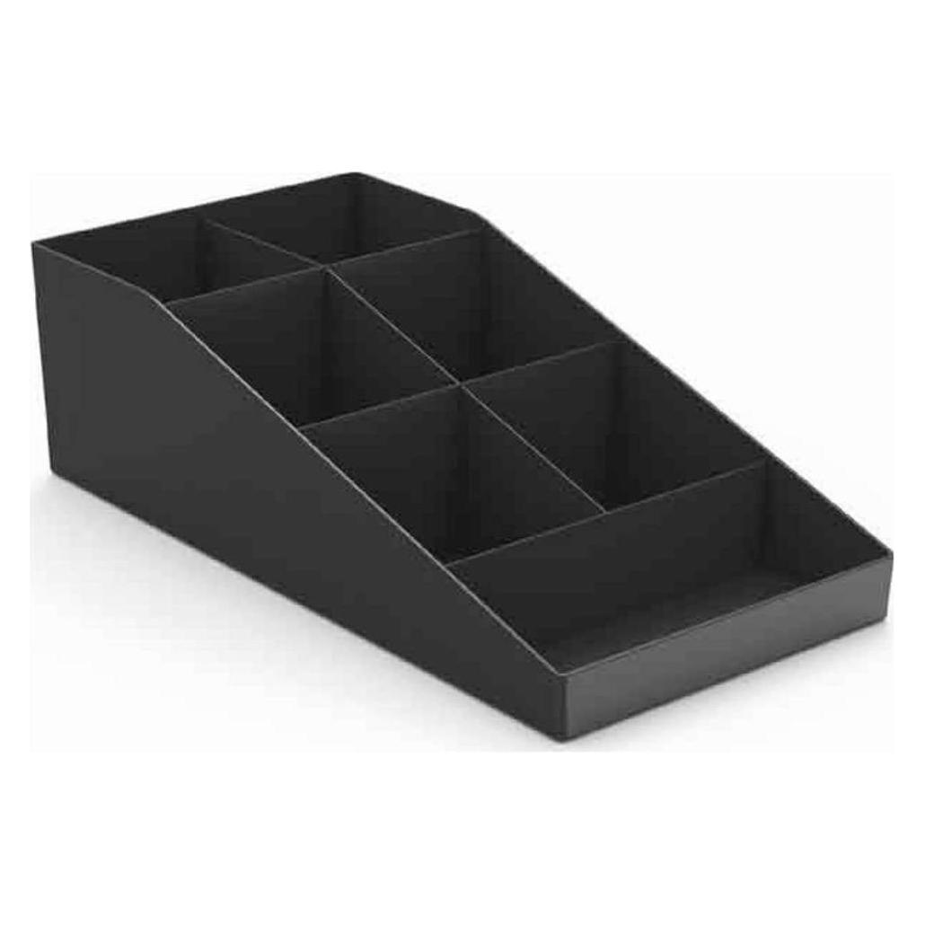 Deflecto Kaffee- und Tee-Station Organizer, 7 Fächer aus Polystyrol, vielseitig nutzbar für Kaffe- und Tee (DEFCOC7)