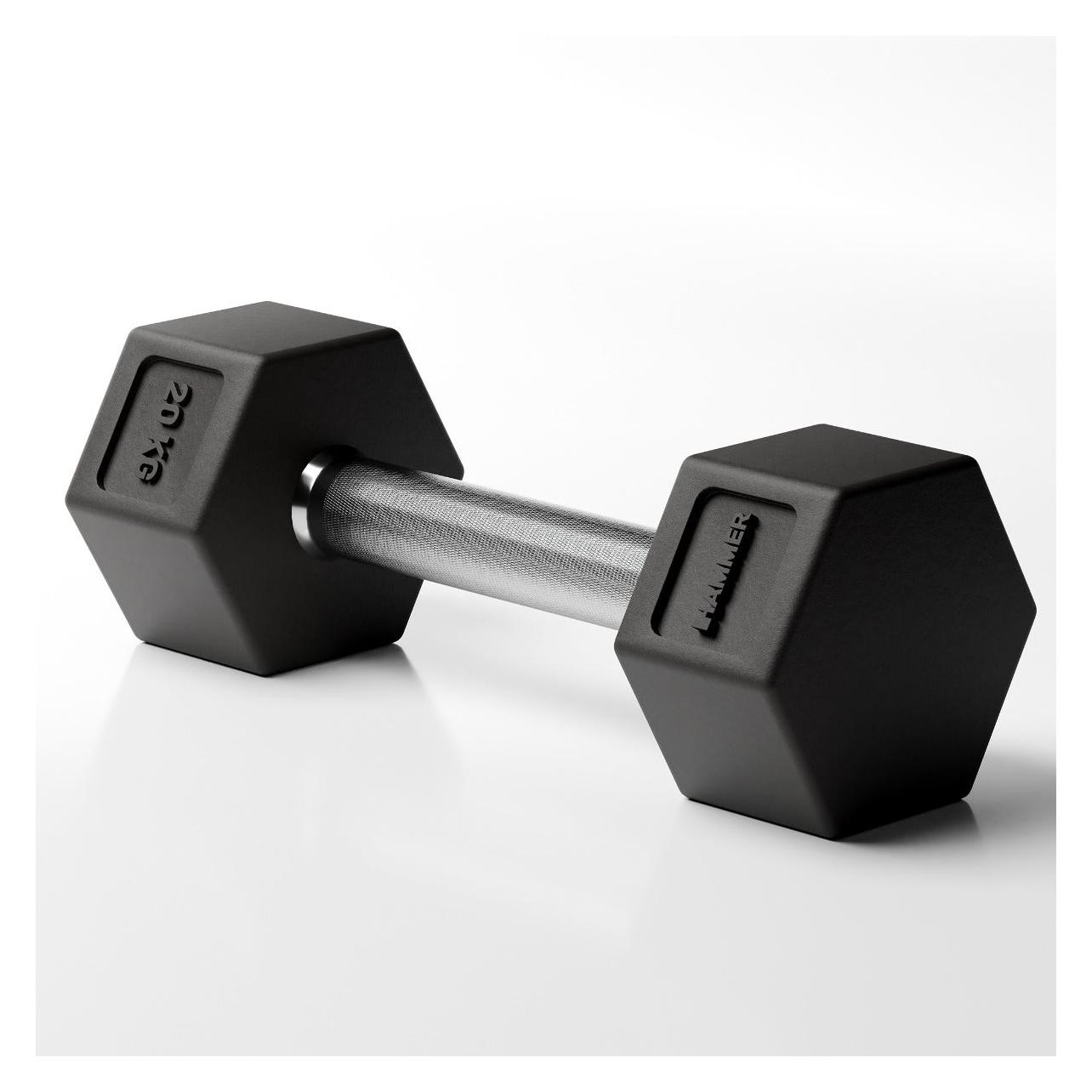 Hammer Fitness Hexagon Kompakthantel PRO 20 kg (1 x 20 kg) (17413)