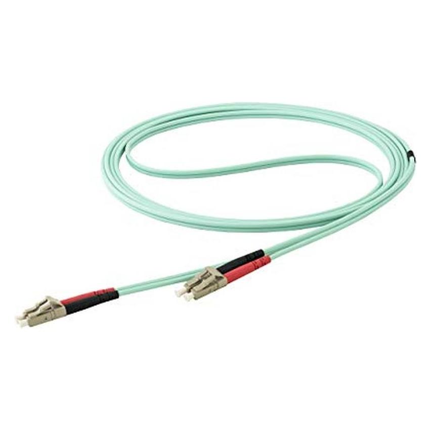 StarTech .com 450FBLCLC10 10 m OM4 LC auf LC Multimode Duplex LWL Patchkabel (10 m) (450FBLCLC10)