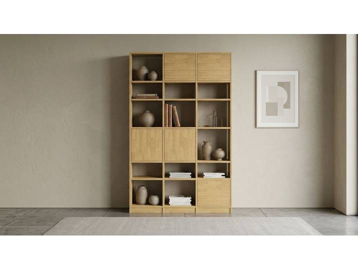 Bibliothèque moderne sur mesure Pickawood Chêne Naturel huilé