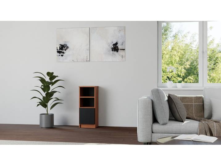Schlichtes Sideboard aus Echtholz Furnier Echtholz Furnier