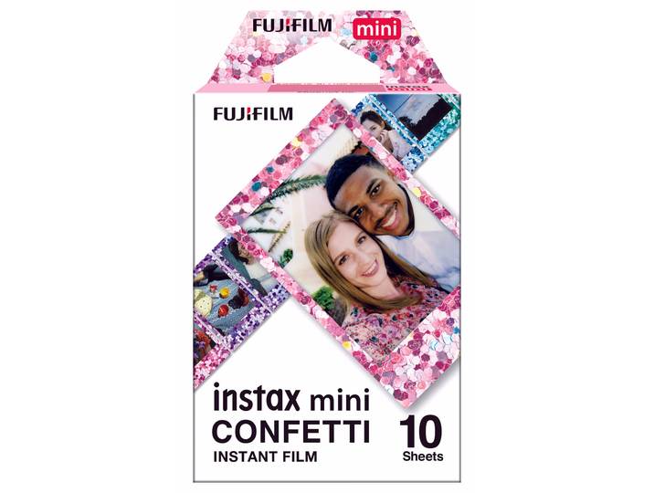 Fujifilm InstaxMini Film Confetti Film Sofort-Bild – Sofortbildkamera/Polaroid Kamera – bunt