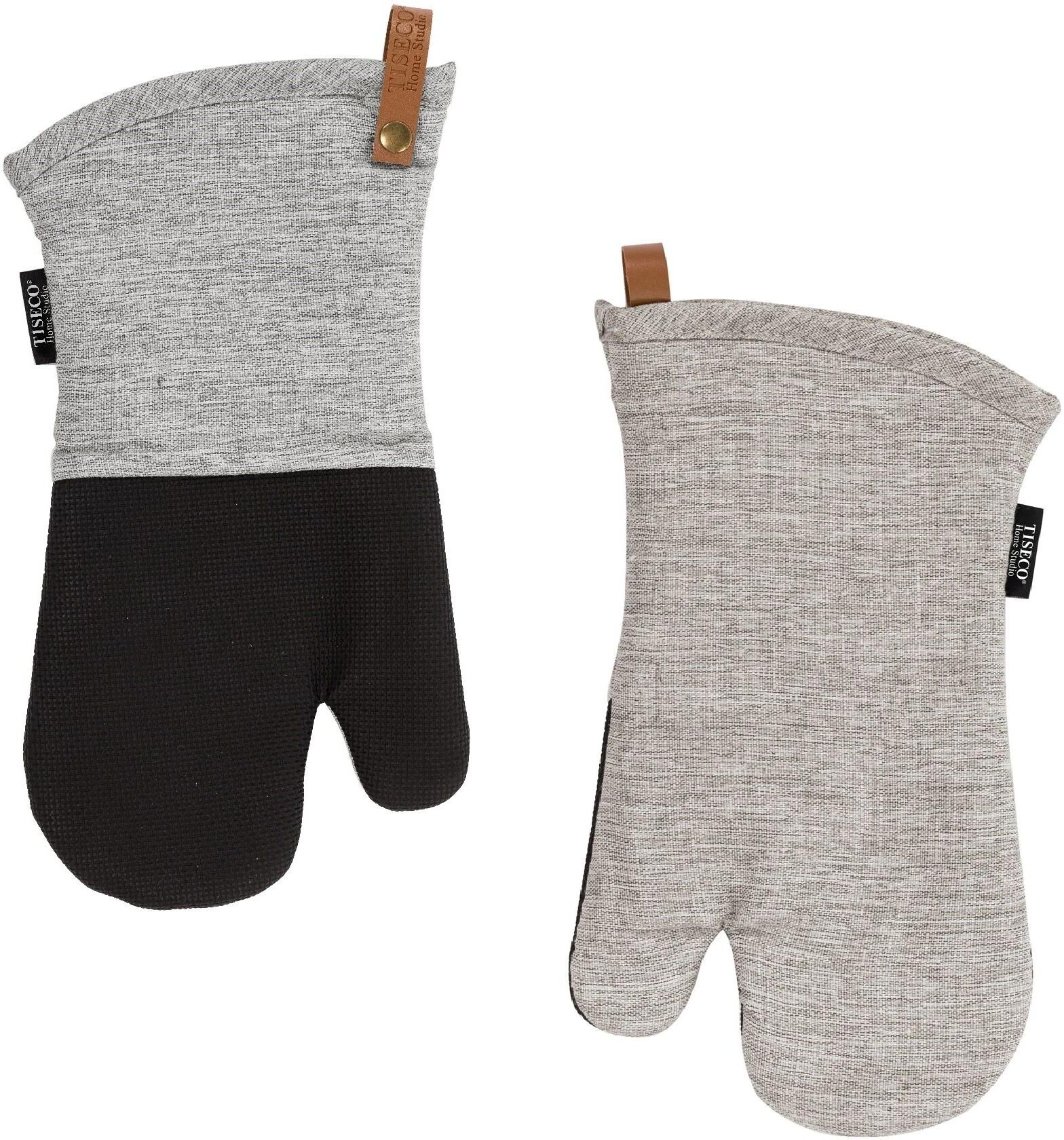 Grillhandschuhe "Tiseco Hercules", grau, Baumwolle, Polyester, Topflappen, Grillhandschuhe grau Einheitsgröße