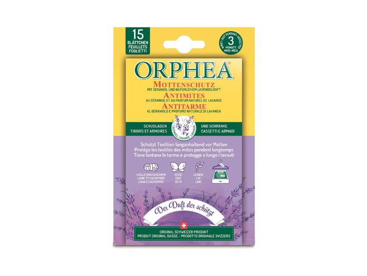 Orphea Mottenschutz Blätter mit Lavendelduft 15 Stück