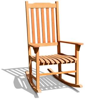 Costway Outdoor Rocking Chair Single Rocker for Patio Deck